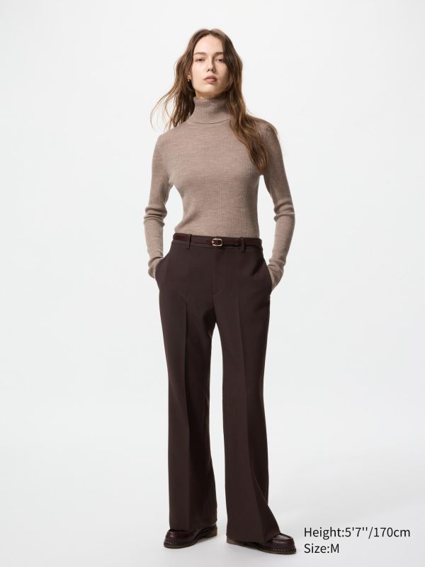 Merino Ribbed Sweater | Turtleneck