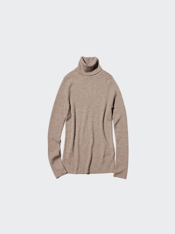 Merino Ribbed Sweater | Turtleneck