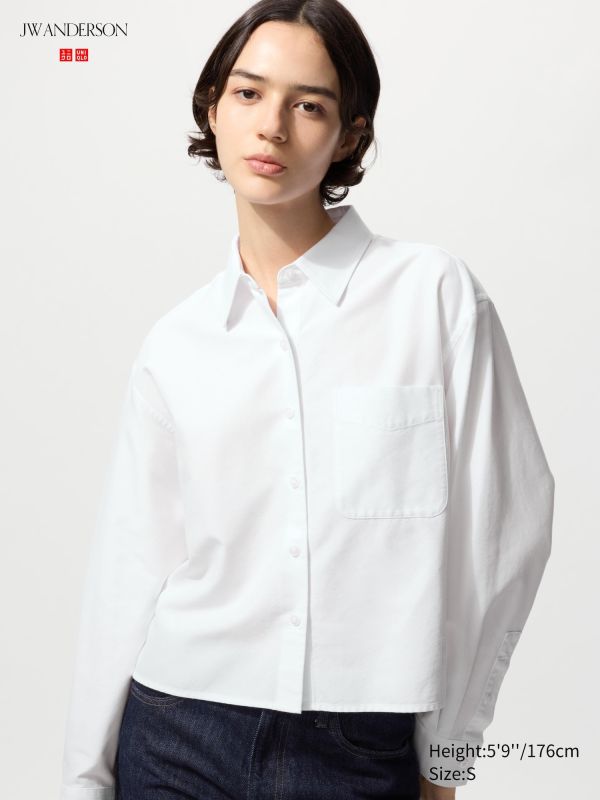 Oxford Boxy Cropped Shirt