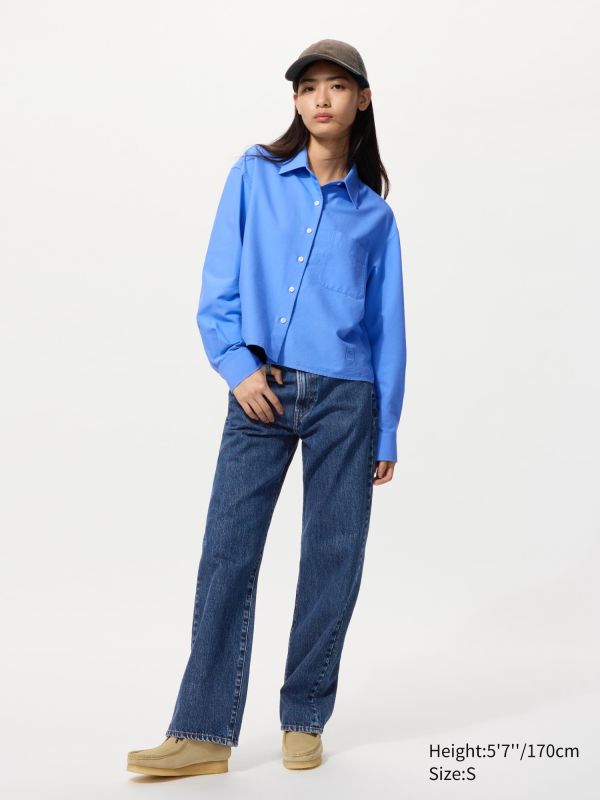 Oxford Boxy Cropped Shirt