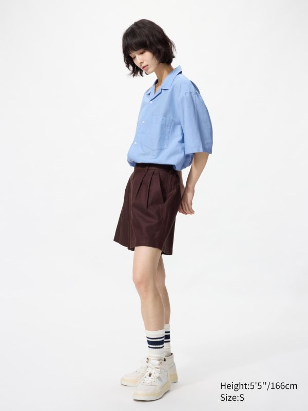 Cotton Linen Shirt | Short Sleeve