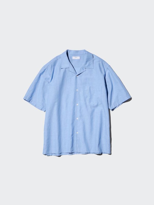 Cotton Linen Shirt | Short Sleeve
