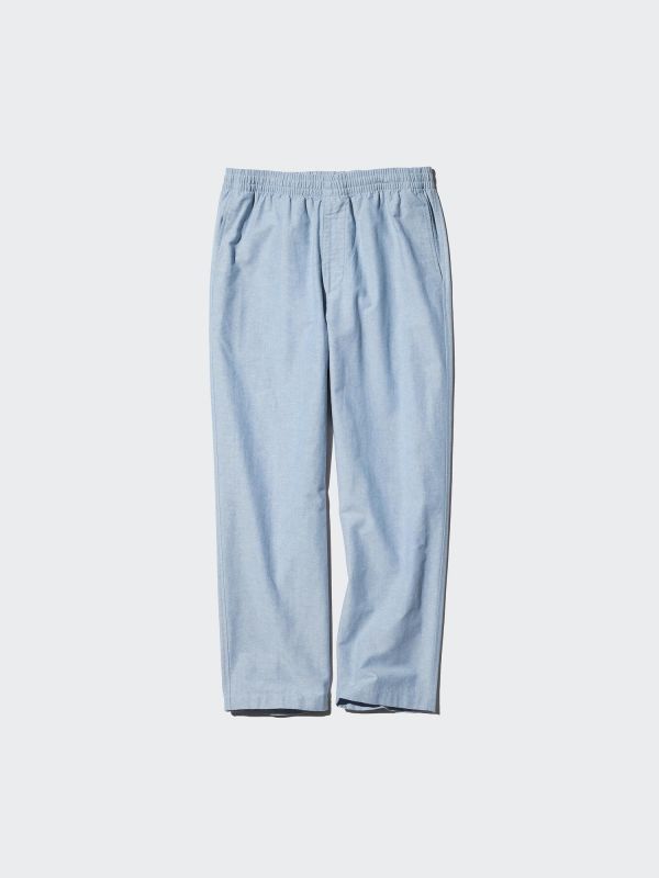 Linen Blend Easy Ankle Pants