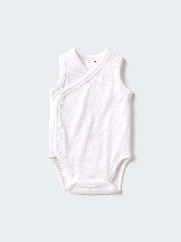 Baby Sleeveless Cotton Mesh Bodysuits