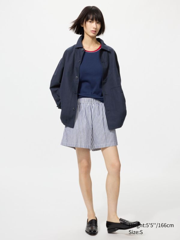 Cotton Linen Shirt Jacket