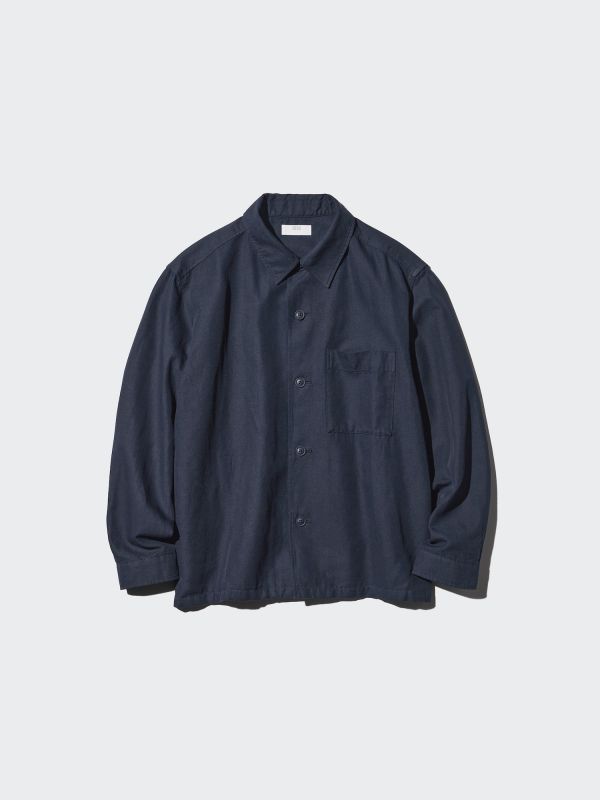 Cotton Linen Shirt Jacket