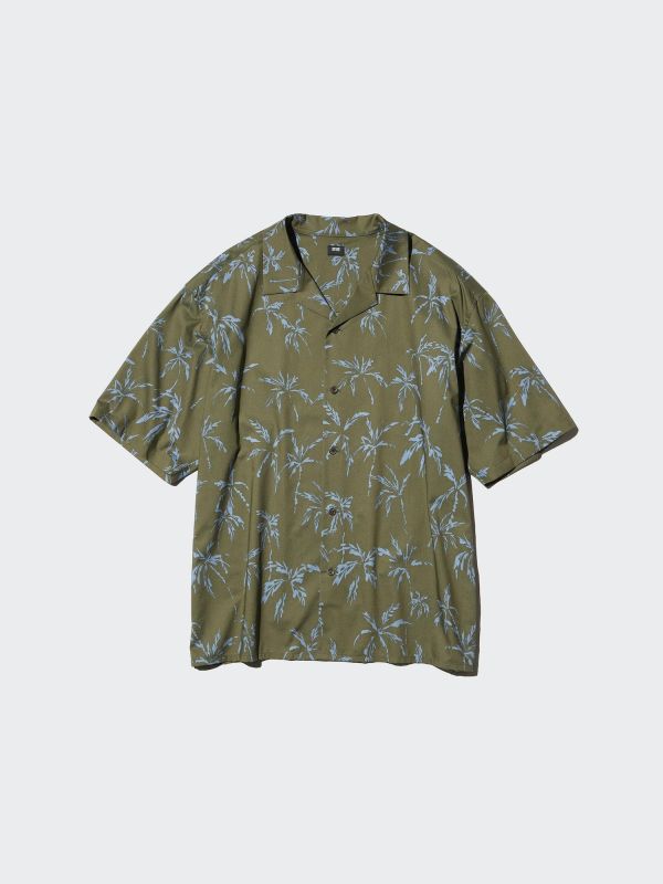 Open Collar Shirt | Short Sleeve | Printed