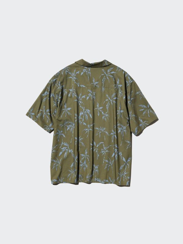 Open Collar Shirt | Short Sleeve | Printed