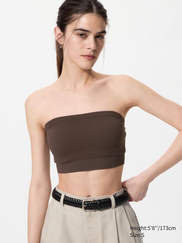 Wireless Bra Ribbed Bandeau