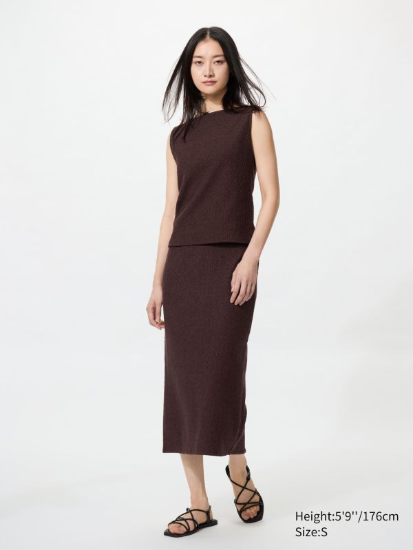 Shirring Narrow Skirt