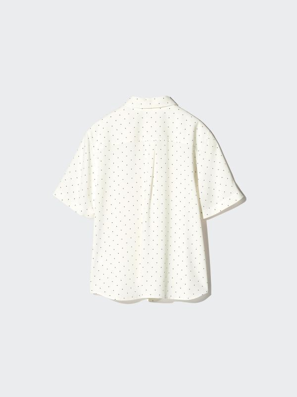 Rayon Short Sleeve Blouse | Dot