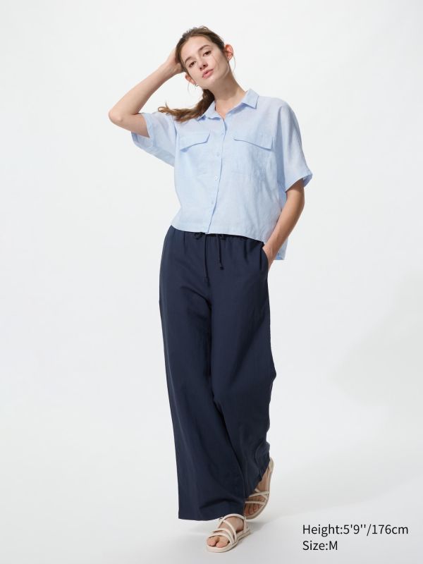 Premium Linen Skipper Boxy Shirt | Short Sleeve