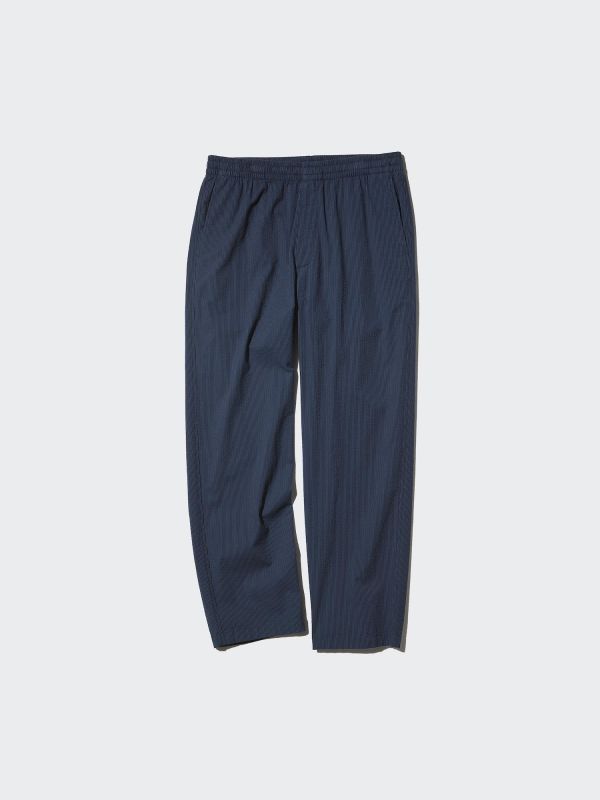 Stretch Easy Ankle Pants | Seersucker