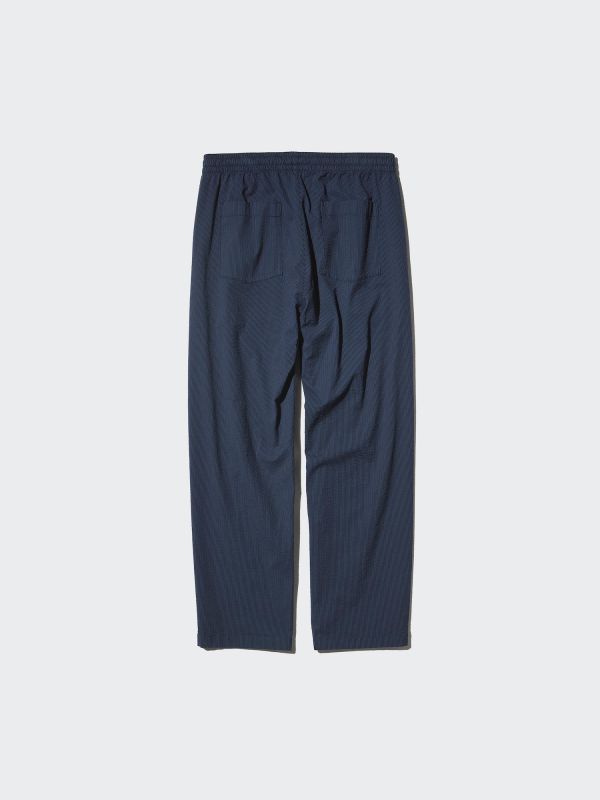 Stretch Easy Ankle Pants | Seersucker