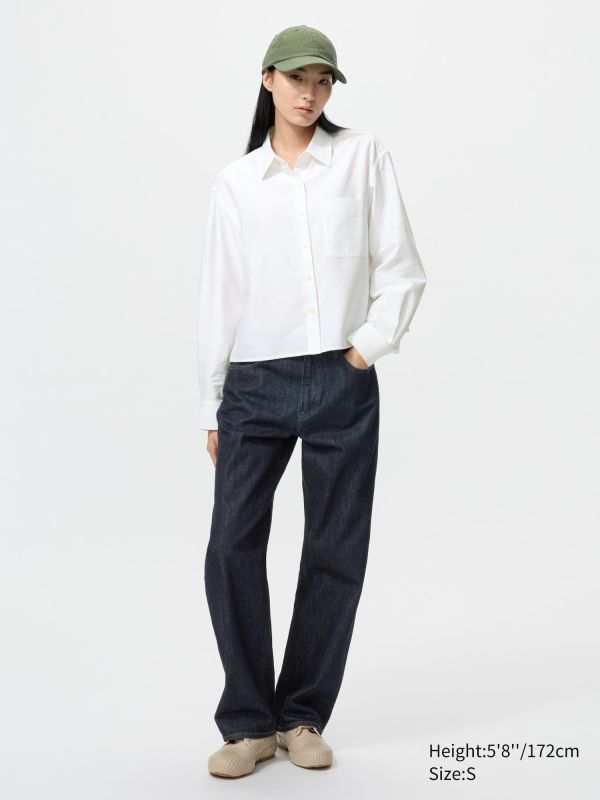Oxford Boxy Cropped Shirt