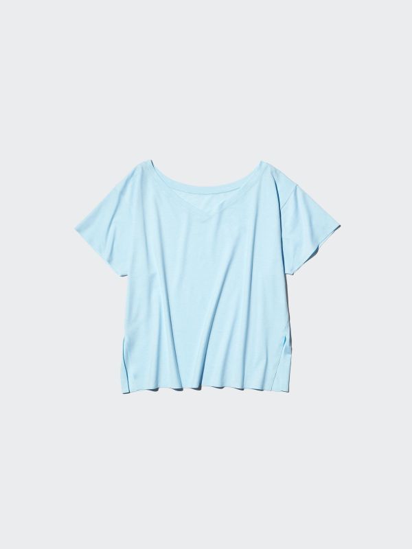 AIRism Relaxed V-Neck T-Shirt | 2 Way
