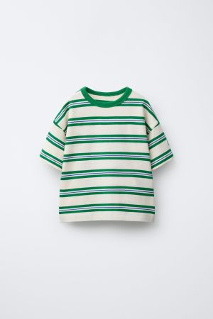 EMBROIDERED STRIPED T-SHIRT