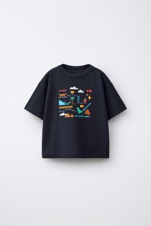 GAMER PIXEL PRINT T-SHIRT