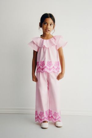 EMBROIDERED FLORAL CULOTTES