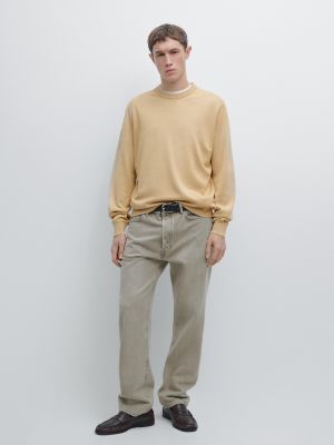 Cotton blend knit sweater