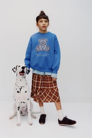 PLAID TIERED MIDI SKIRT