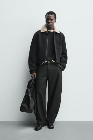 CONTRAST COLLAR TECHNICAL JACKET