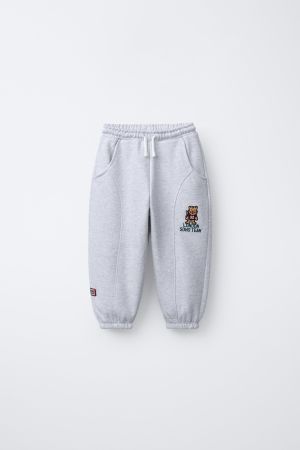 EMBROIDERED ANIMAL JOGGING PANTS