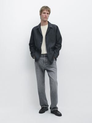 Linen overshirt with pocket details