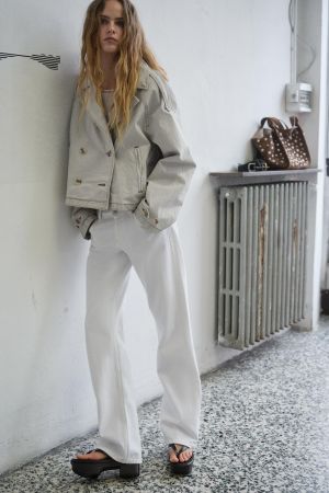 WASHED HERRINGBONE JACKET