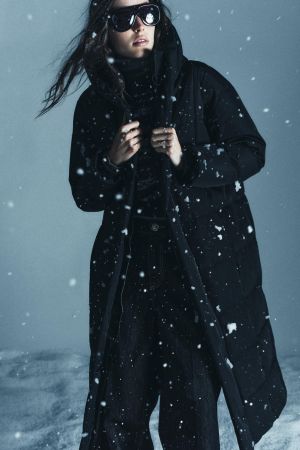 LONG 50% DOWN 50% FEATHER HOODIE WATER REPELLENT WINDPROOF ANORAK