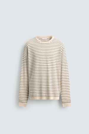 LINEN-COTTON STRIPED JUMPER