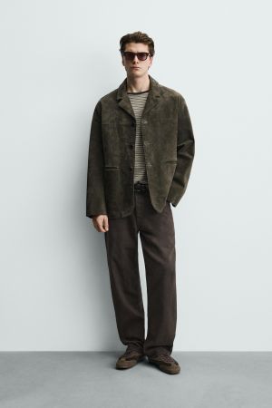 SUEDE LEATHER BLAZER