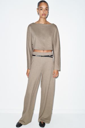 BELTED PALAZZO PANTS
