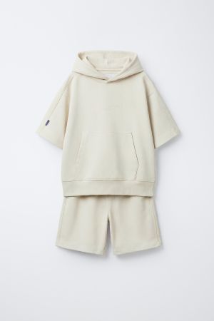 HOODIE AND INTERLOCK BERMUDA SET