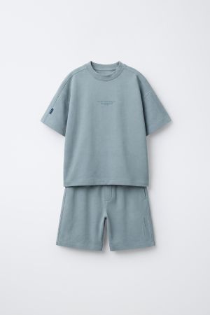 INTERLOCK T-SHIRT AND BERMUDA SET