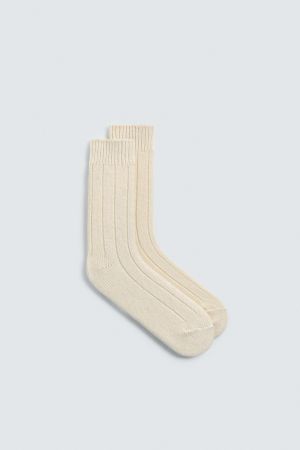 AARON LEVINE X ZARA RIBBED WOOL BLEND SOCKS