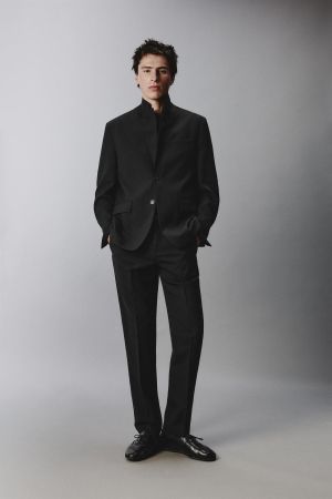 WOOL BLEND SUIT BLAZER