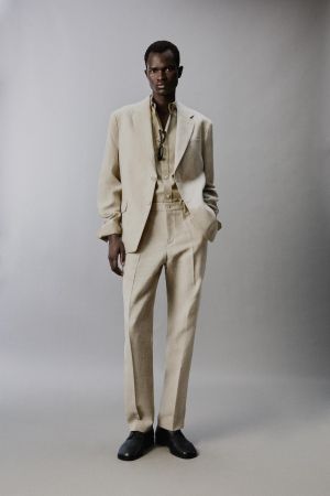 100% LINEN SUIT BLAZER