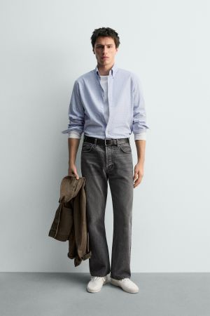 RELAXED FIT PLAID SHIRT