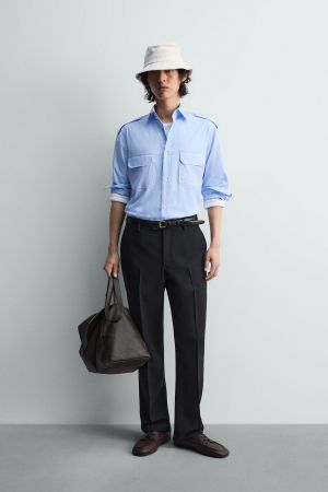 POCKET SHIRT WITH EPAULETS