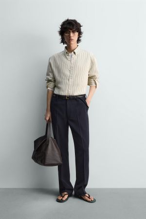 RELAXED FIT STRIPED SHIRT