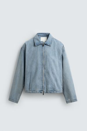 ZIP-UP DENIM JACKET