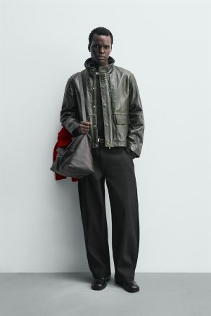 LEATHER POCKET JACKET