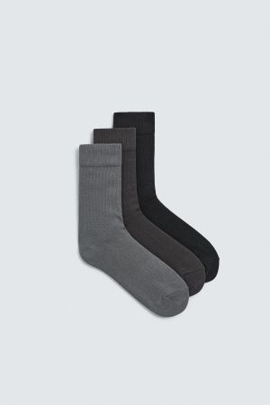 STRUCTURED SOCKS 3-PACK