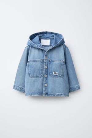 DENIM HOODIE OVERSHIRT