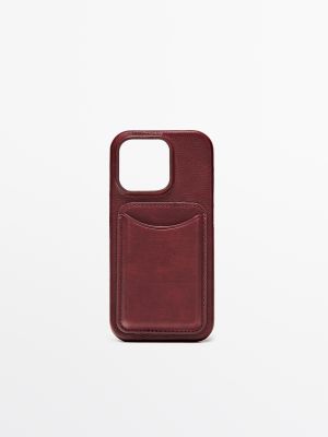 Nappa leather iPhone 16 Pro case