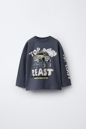 MONSTERS WHEELS © PRINTED T-SHIRT