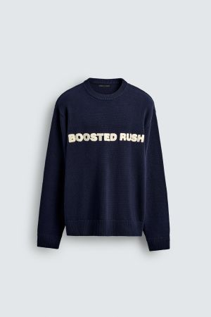 EMBROIDERED TEXT JUMPER