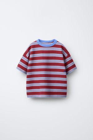EMBROIDERED STRIPED T-SHIRT