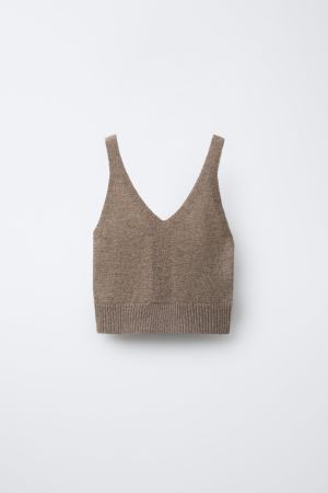 WOOL STRAP TOP